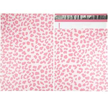 Inspired Mailers - Poly Mailers 10x13-100 Pack - Rose Gold Cheetah - Shipping Bags for Clothing - Large Mailing Envelopes - Shipping Envelopes - Mailing Bags - Package Bags
