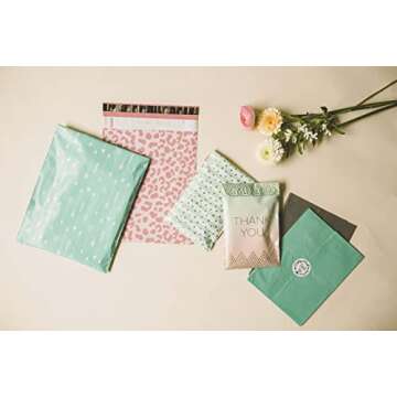 Inspired Mailers - Poly Mailers 10x13-100 Pack - Rose Gold Cheetah - Shipping Bags for Clothing - Large Mailing Envelopes - Shipping Envelopes - Mailing Bags - Package Bags