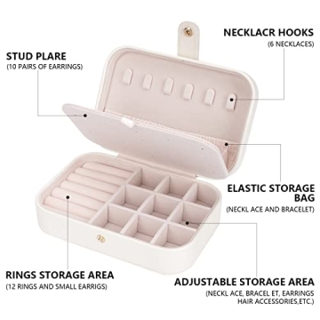 Chic FEISCON Travel Jewelry Box for Jewelry Lovers