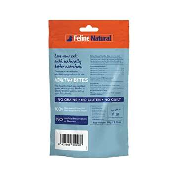 Feline Natural Beef Freeze Dried Cat Treats - Grain-Free Delight 1.76oz