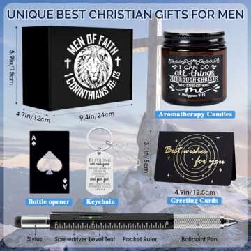 Inspiring JTAMOHI 10 Pcs Christian Gifts for Men