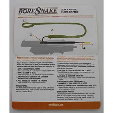Hoppe's Boresnake .22 Caliber Gun Cleaning Solution
