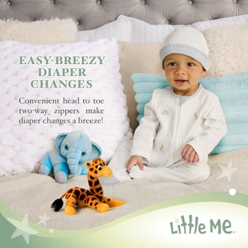 Shop Little Me Baby-Girls Sweet Bear Footie for Newborns