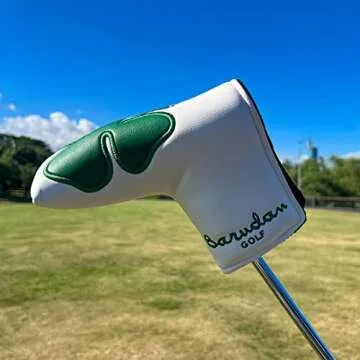 barudan golf Shamrock Clover Blade Putter Cover Headcover Club Protector with Magnet Closure fits Blade Style putters