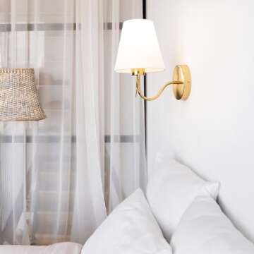 Adust Antique Brass Wall Sconces Lighting Fixture, Hardwire E26 Industrial Vintage Gold Wall Light Set of 2 Pack Wall Lamp Bathroom Bowknot Decor for Bedroom Living Room, Brass Finish Sconces