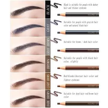SUMEITANG Waterproof Peel-off Eyebrow Pencil Set for All