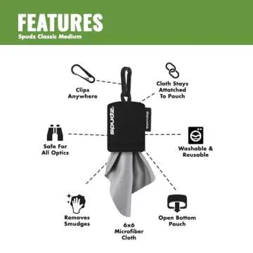 SPUDZ Classic Microfiber Lens Cleaner | Compact & Convenient