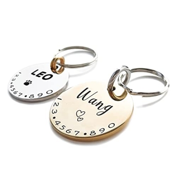 Personalized Pet ID Tags for Cats and Dogs - Custom Engraved Accessories