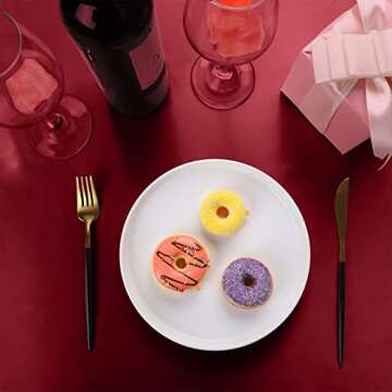 Ruisita Satin Party Tablecloth Table Cover 58 x 102 Inches Wedding Rectangle Bright Silk Tablecloth Table Cover Smooth Fabric Tablecloth Table Decor for Wedding Banquet Table Decoration, Burgundy