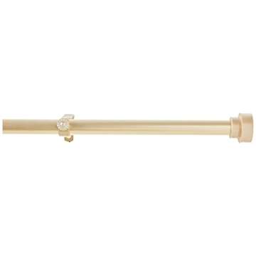Light Gold Adjustable 120-170" Curtain Rod Set