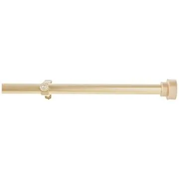 Light Gold Adjustable 120-170" Curtain Rod Set