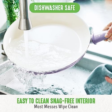 GreenLife 16 Piece Lavender Kitchen Cookware Set