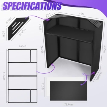 Ultimate Portable DJ Facade Table for Professional Events