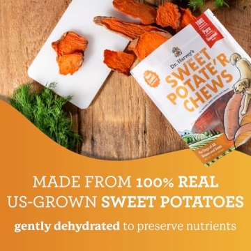 Dr. Harvey's Sweet Potate'r Chews for Dogs - 100% Natural