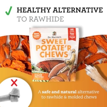 Dr. Harvey's Sweet Potate'r Chews for Dogs - 100% Natural
