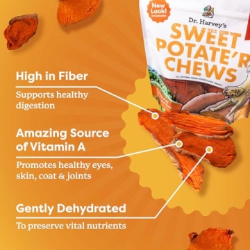 Dr. Harvey's Sweet Potate'r Chews for Dogs - 100% Natural