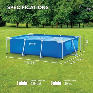 Intex Rectangular Frame Swimming Pool for Summer Fun