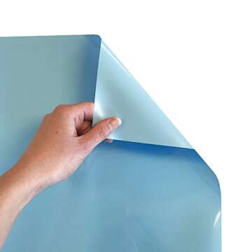 Siser EasyWeed Heat Transfer Vinyl 11.8" x 5ft Roll (Pale Blue) - - Compatible, Cricut, Silhouette and Other Craft/Professional Cutters - CPSIA Certified