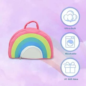 JDS Toy Store Plush Rainbow Unicorn Set for Kids