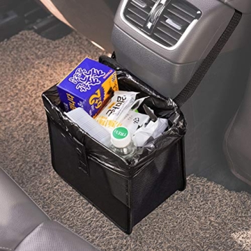 KMMOTORS Car Trash Can - Stylish, Durable, and Adjustable