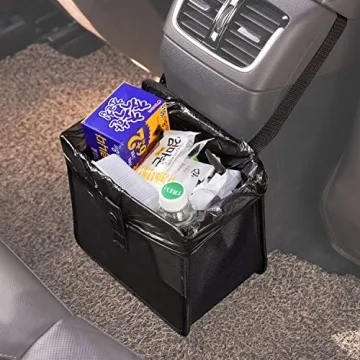KMMOTORS Car Trash Can - Stylish, Durable, and Adjustable