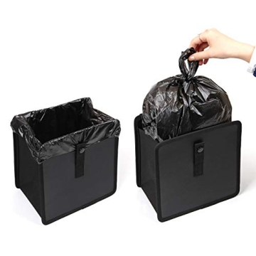 KMMOTORS Car Trash Can - Stylish, Durable, and Adjustable