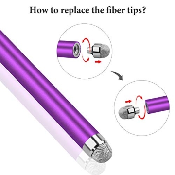 StylusHome Fiber Tip Stylus Pens for Touch Screens 6-Pack