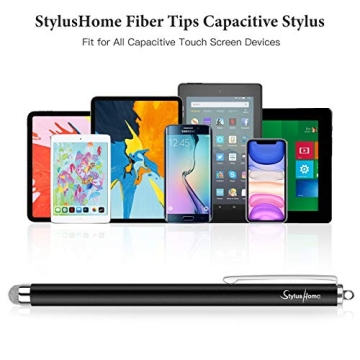 StylusHome Fiber Tip Stylus Pens for Touch Screens 6-Pack