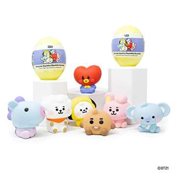 Hamee LINE Friends BT21 (Baby) [Surprise Capsule Series] Cute Water Filled Squishy Toy [Birthday Gift Bags, Party Favors, Gift Basket Filler, Stress Relief Toys] - 1 Pc. (Mystery - Blind Capsule)