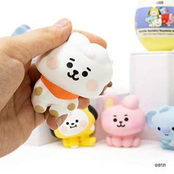 Hamee LINE Friends BT21 (Baby) [Surprise Capsule Series] Cute Water Filled Squishy Toy [Birthday Gift Bags, Party Favors, Gift Basket Filler, Stress Relief Toys] - 1 Pc. (Mystery - Blind Capsule)