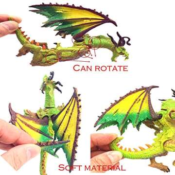 Guaishou Dragon Knight Action Figure Horse with Lance Fantasy World Ancient Soldiers Warriors Army C...