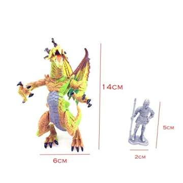 Guaishou Dragon Knight Action Figure Horse with Lance Fantasy World Ancient Soldiers Warriors Army Cavalry Party Favors Classic Soldier Toys
