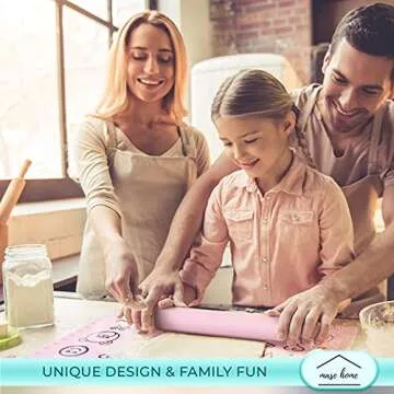 [mase home] Silicone Rolling Pin for Baking (17" Large)