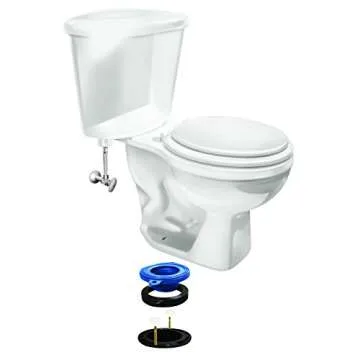 Fluidmaster 7530 Universal Better Than Wax Toilet Seal - Durable Gasket That Fits Any Drain
