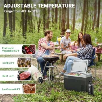 F40C4TMP 30 Quart Portable Refrigerator for Road Trips
