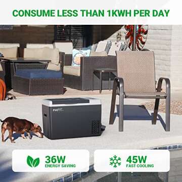 F40C4TMP 30 Quart Portable Refrigerator for Road Trips