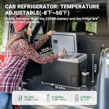 F40C4TMP 30 Quart Portable Refrigerator for Road Trips