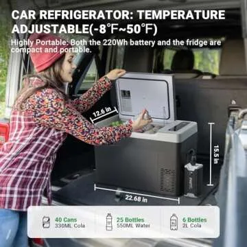 F40C4TMP 30 Quart Portable Refrigerator for Road Trips