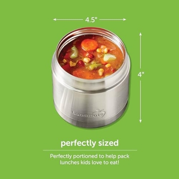 LunchBots 16oz Leak-Proof Stainless Steel Thermos