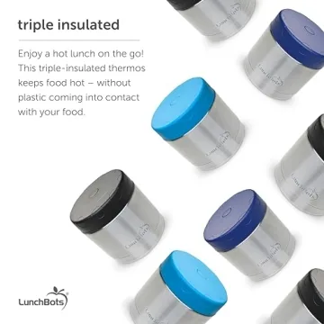 LunchBots 16oz Leak-Proof Stainless Steel Thermos