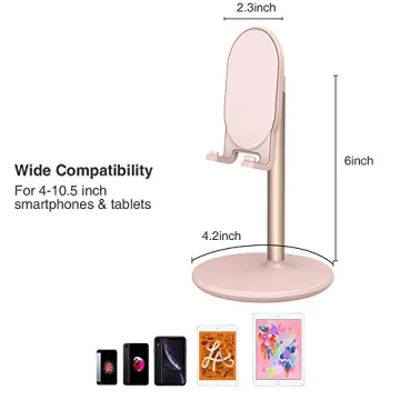 Adjustable Bright Stone Phone Stand for All Devices