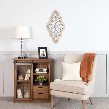 Stratton Home Decor S07678 Wall Decor, 15.87 W x 0.59 D x 29.92 H, Natural