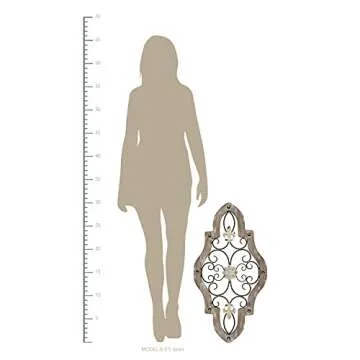 Stratton Home Decor S07678 Wall Decor, 15.87 W x 0.59 D x 29.92 H, Natural