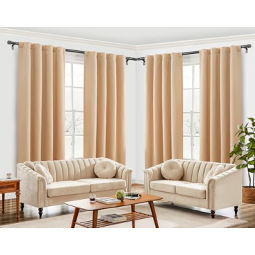 HOTOZON Heavy Duty Corner Curtain Rods 36-72 Inch