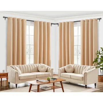 HOTOZON Heavy Duty Corner Curtain Rods 36-72 Inch