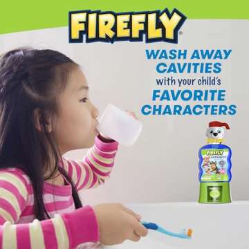 Firefly Kids Paw Patrol Fluoride Rinse - Bubble Gum Flavor