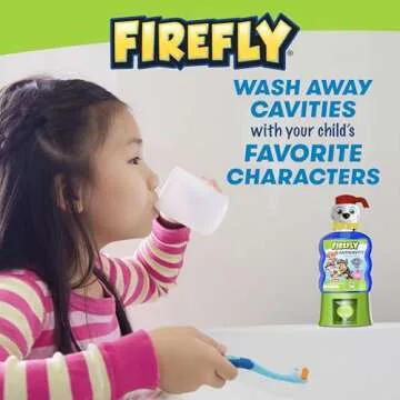 Firefly Kids Paw Patrol Fluoride Rinse - Bubble Gum Flavor