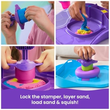 Kinetic Sand SquishMotion Set with Tools and Storage Case