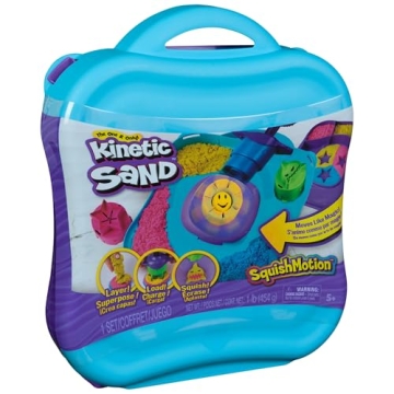 Kinetic Sand SquishMotion Set with Tools and Storage Case
