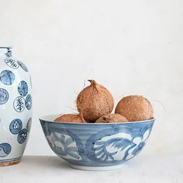Stunning Hand Painted Stoneware Bowl for Your Home